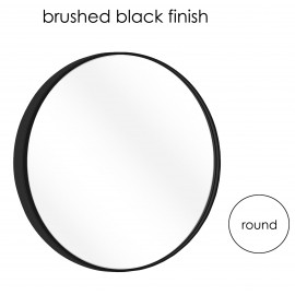 MR315BLK 31.5" Round Bath Mirror Brushed Black  Finish 