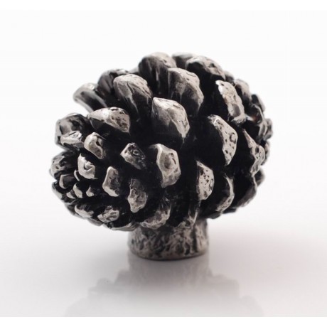 PP066 Novelty Handmade Solid Pewter Finely Sculpted Statuary Pull And Knob Of Gardens Theme.
