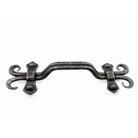  P88755/96IG 3-3/4" inch (96mm) Beautiful Vintage Weathered Iron Gray Kitchen Cabinet Pull Handle Closet Wood Door Pull handle Cabinet Door Decorative Hardware Home Decor Cabinet Furniture Pull Drawer Handle Cupboard Pull