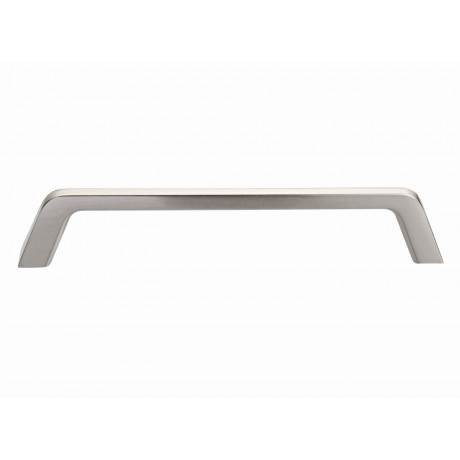  6-1/4" inch (160mm) P88957/160SN Slightly Brushed Satin Nickel Euro Design Modern Style Kitchen Cabinet Pull Handle Closet Wood Door Pull handle Cabinet Door Decorative Hardware Home Decor Cabinet Furniture Pull Drawer Handle Cupboard Pull