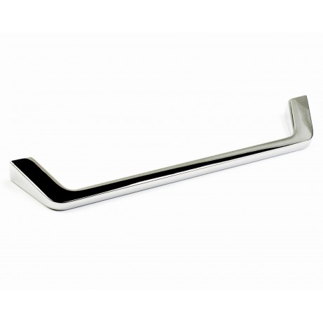  P88957/160CP 6-1-1/4" inch (160mm) CP Finish Chrome Plated Shining Bright Euro Design Style Kitchen Cabinet Pull Handle Closet Wood Door Pull handle Cabinet Door Decorative Cabinet Hardware Home Decor Furniture Pull Drawer Handle Cupboard