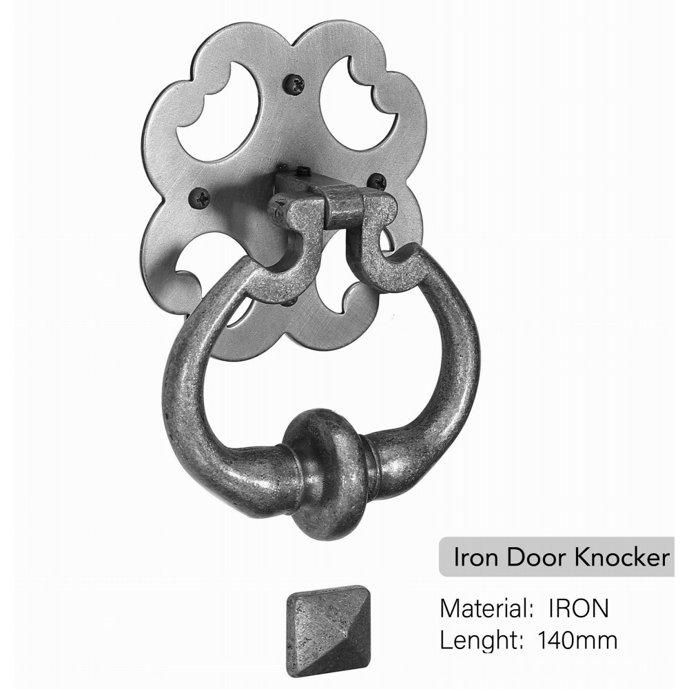 D2001 Ai Antique Ironwork Door Knocker Antique Weathered Natural