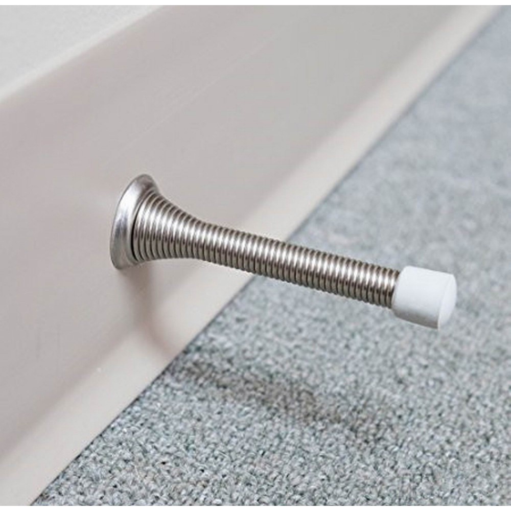 Amdecor D1019SN Wall Door Stop Wall Mounted Door Bumper Door Stopper, SN Finish Satin Nickel Brushed,Decorative Door Hardware Builders Hardware Quick Install Home Hardware Home Deco Amdecor D1019SN Wall Door Stop Wall Mounted Door Bumper Door Stopper, SN Finish Satin Nickel Brushed,Decorative Door Hardware Builders Hardware Quick Install Home Hardware Home Deco
