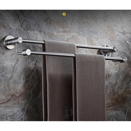 BSS706224 24" Inch, Bathroom Double Towel Bar Towel Rail Holder, Wall Mount. Stainless Steel Brushed Finish.
