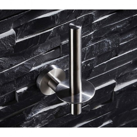 BSS13790, Wall Mount Bathroom Tissue Roll Holder, Toilet Paper Holder, Kitchen Paper Towel, Stainless Steel Brushed Finish.