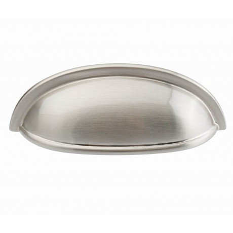  3" inch (76mm) P8R001/76SN Slightly Brushed Satin Nickel Modern Style Kitchen Cabinet Pull Handle Closet Wood Door Pull handle Cabinet Door Decorative Cabinet Hardware Home Decor Furniture Pull Drawer Handle Cupboard Pull