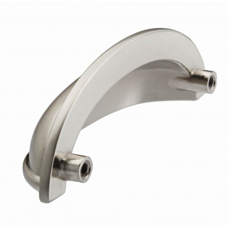  3" inch (76mm) P8R001/76SN Slightly Brushed Satin Nickel Modern Style Kitchen Cabinet Pull Handle Closet Wood Door Pull handle Cabinet Door Decorative Cabinet Hardware Home Decor Furniture Pull Drawer Handle Cupboard Pull