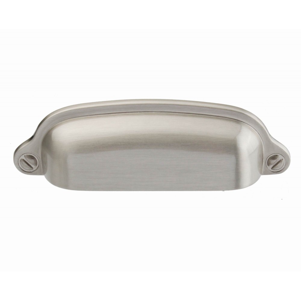  3" inch (76mm) P8S001/76SN Slightly Brushed Satin Nickel post-modern design Style Kitchen Cabinet Pull Handle Closet Wood Door Pull handle Cabinet Door Decorative Cabinet Hardware Home Decor Furniture Pull Drawer Handle Cupboard Pull