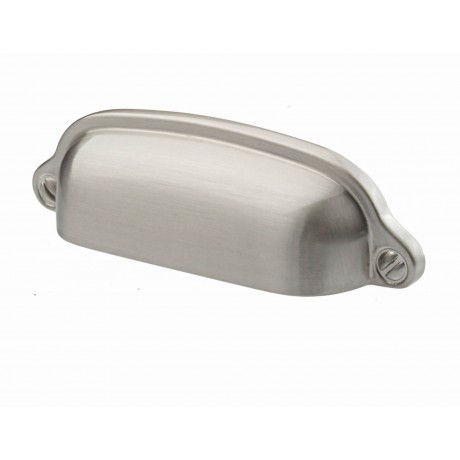  3" inch (76mm) P8S001/76SN Slightly Brushed Satin Nickel post-modern design Style Kitchen Cabinet Pull Handle Closet Wood Door Pull handle Cabinet Door Decorative Cabinet Hardware Home Decor Furniture Pull Drawer Handle Cupboard Pull