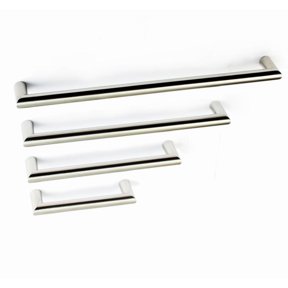 P58356.SS Stainless Steel Euro Style Round Bar Pull Handle Bar Dia: 1/2"(12mm) P58356.SS Stainless Steel Euro Style Round Bar Pull Handle Bar Dia: 1/2"(12mm)