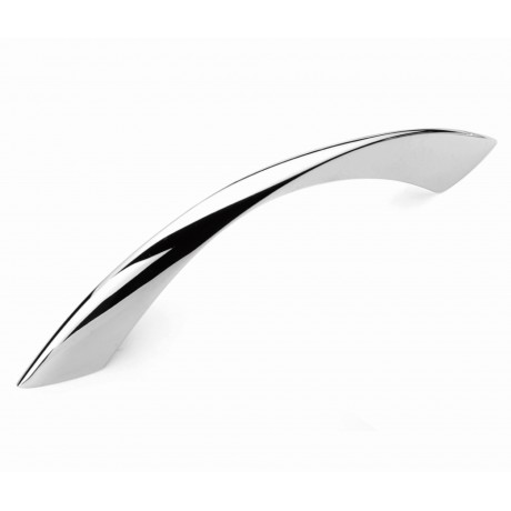  P88141/128CP 5"(128mm) CP Finish Chrome Plated Shining Bright Euro Style Design Kitchen Cabinet Pull Handle Closet Wood Door Pull handle Cabinet Door Decorative Cabinet Hardware Home Decor Furniture Pull Drawer Handle Cupboard Pull