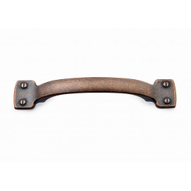  P88572/96AC 3-3/4" inch (96mm) Beautiful Vintage Antique Copper Kitchen Cabinet Pull Handle Closet Wood Door Pull handle Cabinet Door Decorative Hardware Home Decor Cabinet Furniture Pull Drawer Handle Cupboard Pull