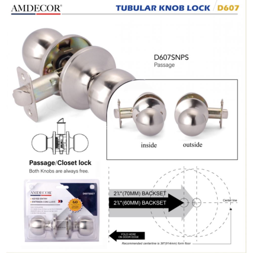 D607SNPS Door Lock, Decorative Door Hardware Builders Hardware Quick Install Home Hardware Home Decor D607SNPS Door Lock, Decorative Door Hardware Builders Hardware Quick Install Home Hardware Home Decor