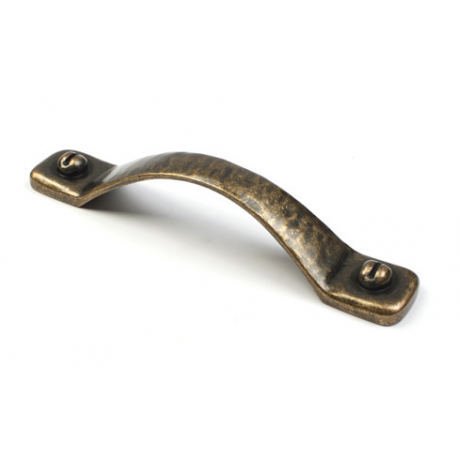  P88763/128AE 5" inch (128mm) Beautiful Vintage Antique English Brass Finish Kitchen Cabinet Pull Handle Closet Wood Door Pull handle Cabinet Door Decorative Cabinet Hardware Home Decor Furniture Pull Drawer Handle Cupboard Pull