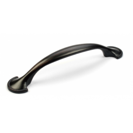  P88433/96ORB 3-3/4" inch (96mm) Beautiful Vintage Oil Rubbed Bronze Finish ORB Kitchen Cabinet Pull Handle Closet Wood Door Pull handle Cabinet Door Decorative Hardware Home Decor Cabinet Furniture Pull Drawer Handle Cupboard Pull