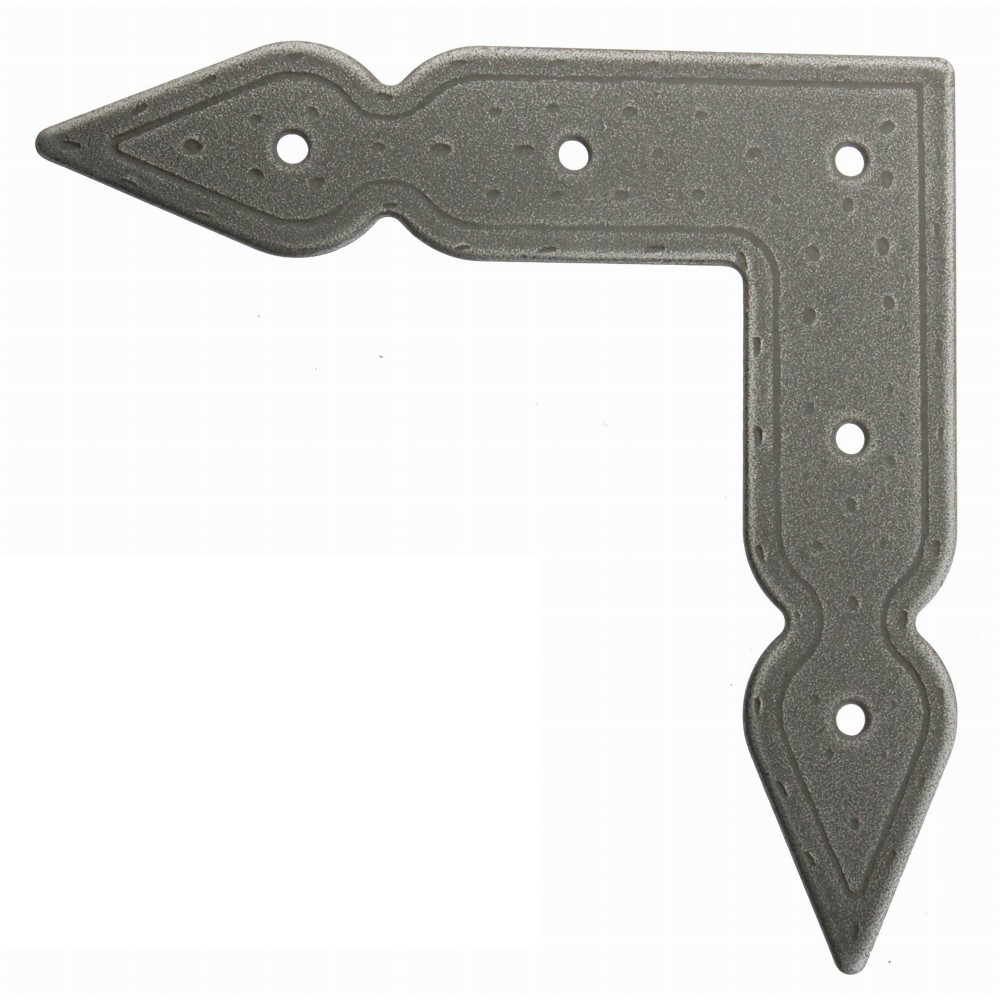 D8001AI Hand Forged Rustic Hammered L Edge Corner Bracket, Braces, Door Angle, Hand Made
