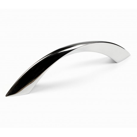  P88141/128CP 5"(128mm) CP Finish Chrome Plated Shining Bright Euro Style Design Kitchen Cabinet Pull Handle Closet Wood Door Pull handle Cabinet Door Decorative Cabinet Hardware Home Decor Furniture Pull Drawer Handle Cupboard Pull
