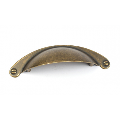  P88001/64AE 2-1/2" inch (64mm) Beautiful Vintage Antique English Brass Finish Kitchen Cabinet Pull Handle Closet Wood Door Pull handle Cabinet Door Decorative Cabinet Hardware Home Decor Furniture Pull Drawer Handle Cupboard Pull