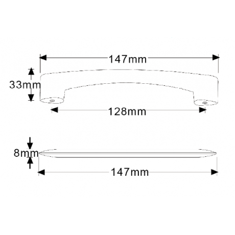  P88470/128CP 5"(128mm) CP Finish Chrome Plated Shining Bright Euro Style Design Kitchen Cabinet Pull Handle Closet Wood Door Pull handle Cabinet Door Decorative Cabinet Hardware Home Decor Furniture Pull Drawer Handle Cupboard Pull