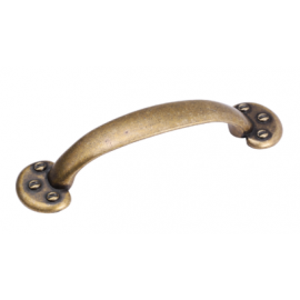  P88764/96AE 3-3/4" inch (96mm) Beautiful Vintage Antique English Brass Finish Kitchen Cabinet Pull Handle Closet Wood Door Pull handle Cabinet Door Decorative Cabinet Hardware Home Decor Furniture Pull Drawer Handle Cupboard Pull