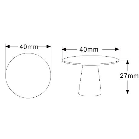  N88292/40CP 1-1/2"(40mm) CP Finish Chrome Plated Shining Bright Modern Style Big Kitchen Cabinet Knob Handle Closet Wood Door Knob Cabinet Door Decoration Hardware Home Decor Furniture Handle Knob Drawer Knob Cupboard Knob