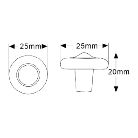  N88703/25AP 1" inch (25mm) Beautiful Vintage Classic Elegent Style Design Antique Pewter Kitchen Cabinet Knob Closet Wood Door Knob handle Cabinet Door Decorative Hardware Home Decor Furniture Pull Drawer Knob Cupboard Pull
