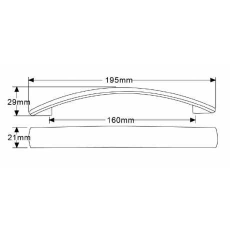  P88330/160CP 6-1/4" inch (160mm) CP Finish Chrome Plated Shining Bright Modern Style Wide Heavy Kitchen Cabinet Pull Handle Closet Wood Door Pull handle Cabinet Door Decorative Cabinet Hardware Home Decor Furniture Pull Drawer Handle Cupboard