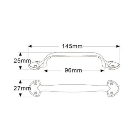  P88106/96AP 3-3/4" inch (96mm) Beautiful Vintage Classic Elegent Style Design Antique Pewter Kitchen Cabinet Pull Handle Closet Wood Door Pull handle Cabinet Door Decorative Hardware Home Decor Cabinet Furniture Pull Drawer Handle Cupboard